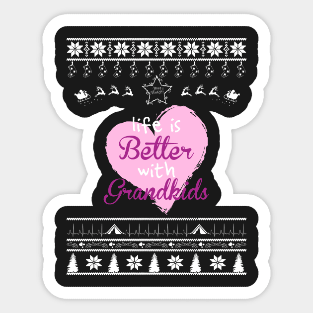 Merry Christmas GRANDKIDS Sticker by bryanwilly